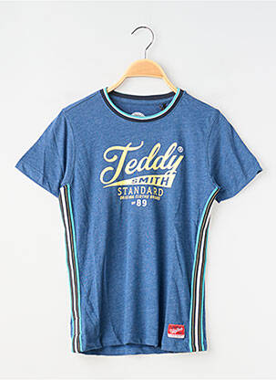T-shirt coupe droite manches courtes bleu TEDDY SMITH garçon