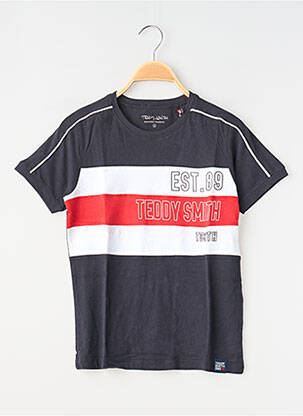 T-shirt imprimé fantaisie manches courtes noir TEDDY SMITH garçon