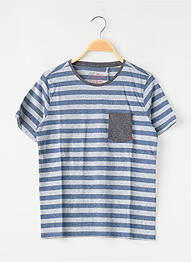 T-shirt coupe droite manches courtes bleu TEDDY SMITH garcon