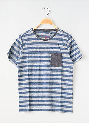 T-shirt coupe droite manches courtes bleu TEDDY SMITH garcon