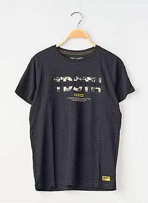 T-shirt coupe droite manches courtes noir TEDDY SMITH garcon