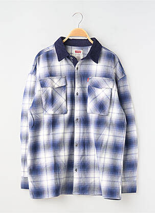 Chemise manches longues bleu LEVIS garçon