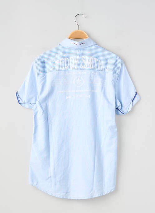 Chemise manches courtes imprimé fantaisie bleu TEDDY SMITH garcon