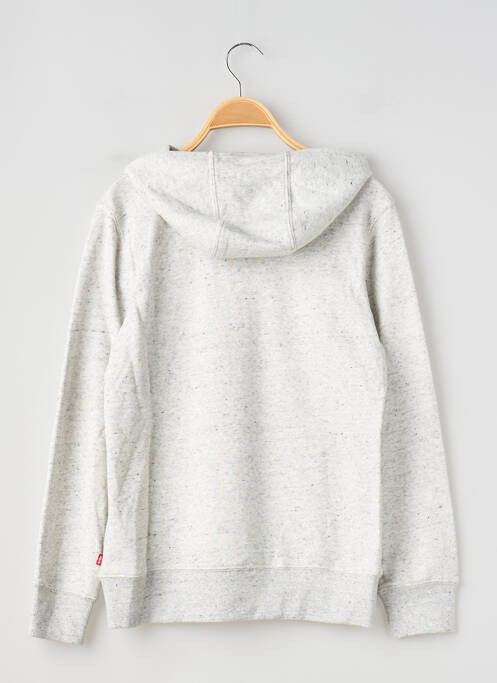 Sweat-shirt à capuche col v manches longues gris LEVIS garcon