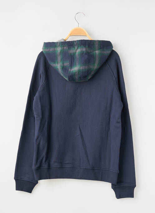 Sweat-shirt à capuche poches manches longues bleu TEDDY SMITH garcon