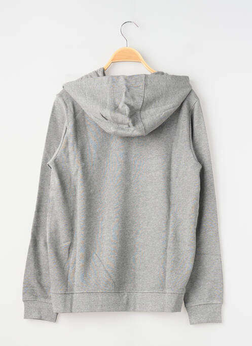 Sweat-shirt à capuche poches manches longues gris TEDDY SMITH garcon