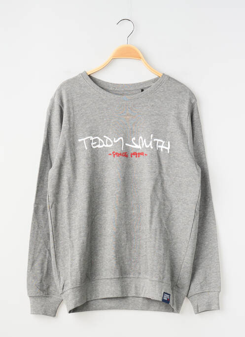 Sweat-shirt manches longues manches longues gris TEDDY SMITH garcon