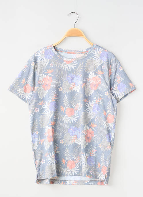 T-shirt coupe droite manches courtes bleu TEDDY SMITH garcon