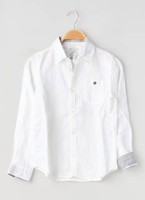 Chemise manches longues blanc TEDDY SMITH garçon