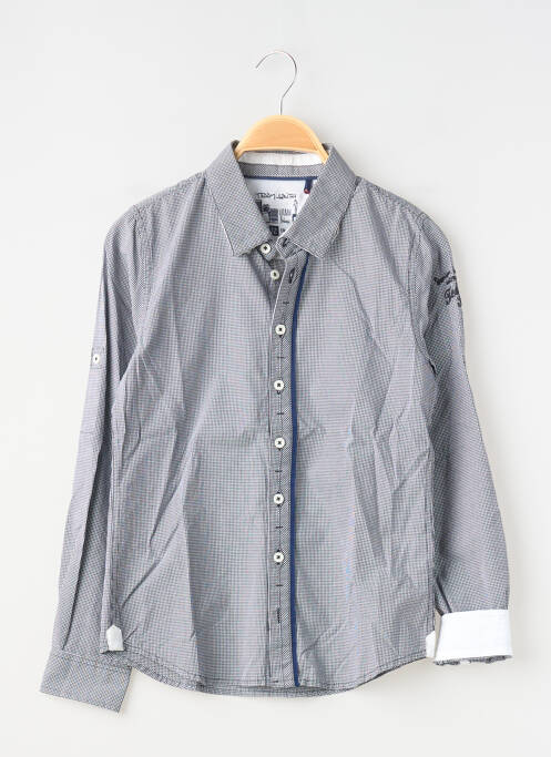 Chemise manches longues noir TEDDY SMITH garçon