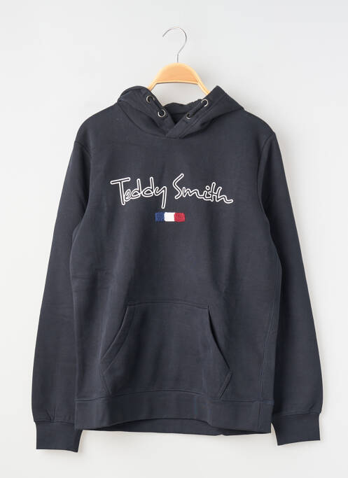 Sweat-shirt à capuche bleu TEDDY SMITH garçon