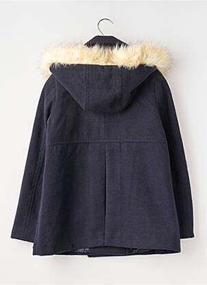 Manteau court fermeture boutonnée sur le devant a capuche bleu TEDDY SMITH fille