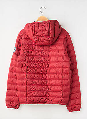 Doudoune tissage matelassé a capuche rouge TEDDY SMITH garçon