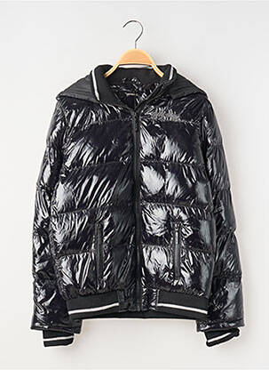 Doudoune poches a capuche noir TEDDY SMITH fille