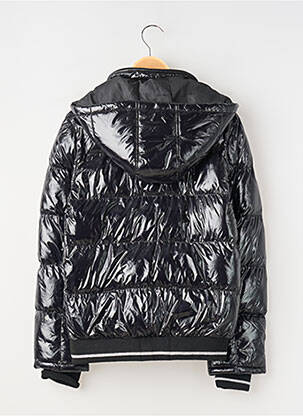 Doudoune poches a capuche noir TEDDY SMITH fille