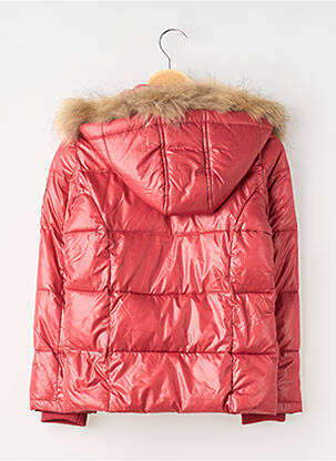 Doudoune manches longues a capuche rouge TEDDY SMITH fille