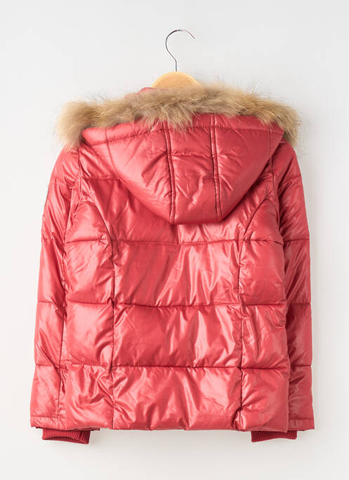 Doudoune manches longues a capuche rouge TEDDY SMITH fille