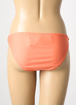 Bas de maillot de bain tissage satiné culotte rose PIECES femme