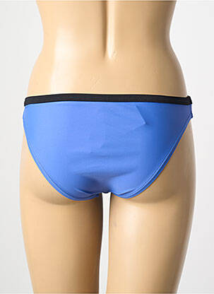 Bas de maillot de bain tissage satiné culotte bleu PIECES femme