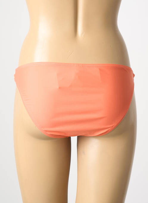 Bas de maillot de bain tissage satiné culotte rose PIECES femme
