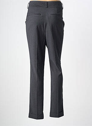 Pantalon droit fermeture zippée sous rabat boutonné taille normale gris VERO MODA femme