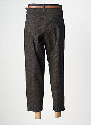 Pantalon chino fermeture zippée sous rabat boutonné taille normale marron CREAM femme