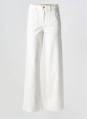 Pantalon droit blanc KAFFE femme