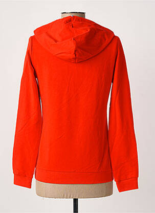 Sweat-shirt à capuche broderie manches longues rouge LE COQ SPORTIF femme