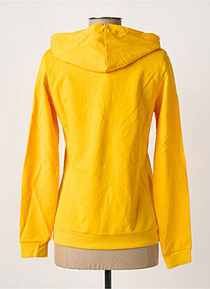Sweat-shirt à capuche broderie manches longues jaune LE COQ SPORTIF femme