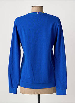 Sweat-shirt broderie manches longues bleu LE COQ SPORTIF femme