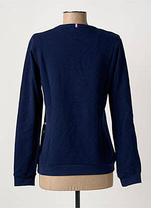 Sweat-shirt broderie manches longues bleu fonce LE COQ SPORTIF femme