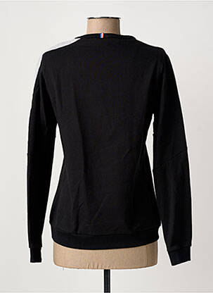 Sweat-shirt broderie manches longues noir LE COQ SPORTIF femme