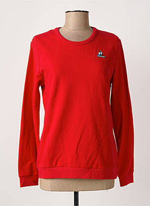 Sweat-shirt manches longues manches longues rouge LE COQ SPORTIF femme