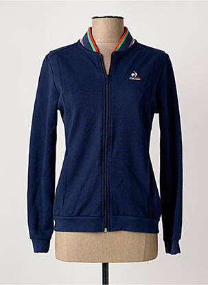 Veste casual col rond bleu LE COQ SPORTIF femme