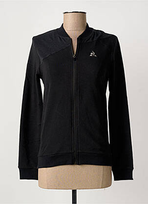 Veste casual col rond noir LE COQ SPORTIF femme