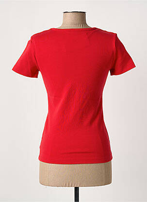 T-shirt stretch manches courtes rouge LE COQ SPORTIF femme