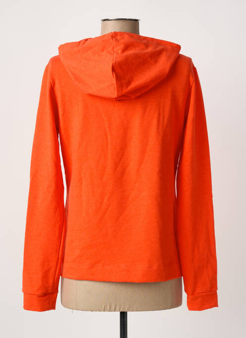 Sweat-shirt à capuche broderie manches longues orange LE COQ SPORTIF femme