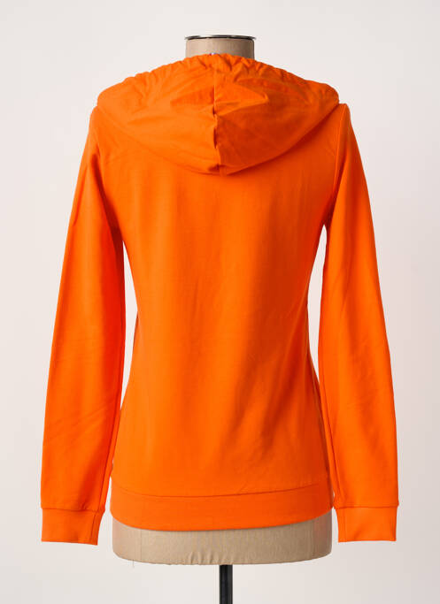 Sweat-shirt à capuche broderie manches longues orange LE COQ SPORTIF femme