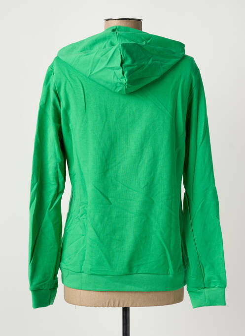 Sweat-shirt à capuche stretch manches longues vert LE COQ SPORTIF femme