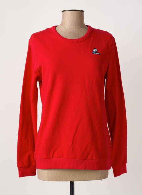 Sweat-shirt manches longues manches longues rouge LE COQ SPORTIF femme