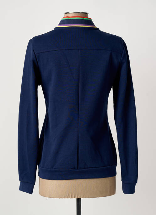 Veste casual col rond bleu LE COQ SPORTIF femme