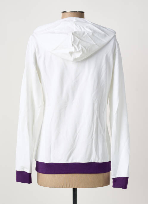 Sweat-shirt à capuche blanc LE COQ SPORTIF femme