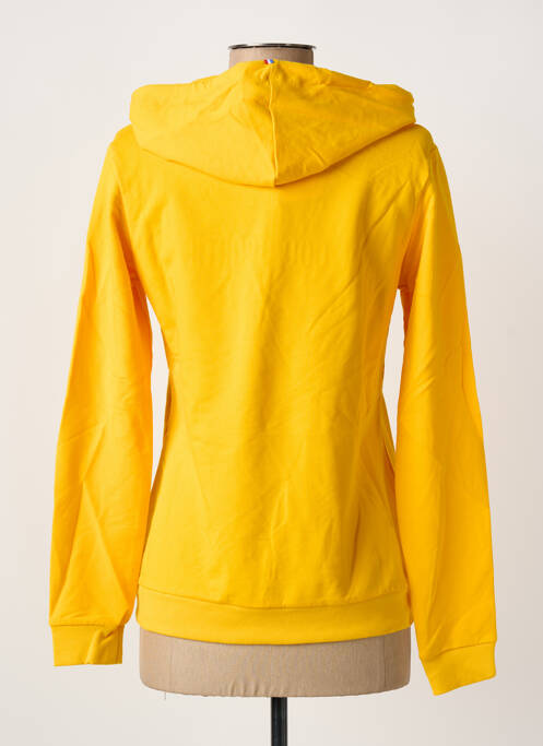 Sweat-shirt à capuche jaune LE COQ SPORTIF femme