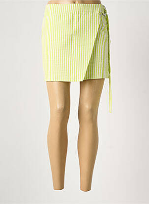 Jupe courte coupe droite vert ROSEANNA femme