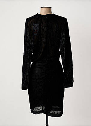 Robe mi-longue manches longues manches longues noir IRO femme