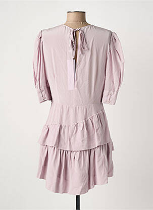 Robe courte imprimé fleurs manches 3/4 violet IRO femme