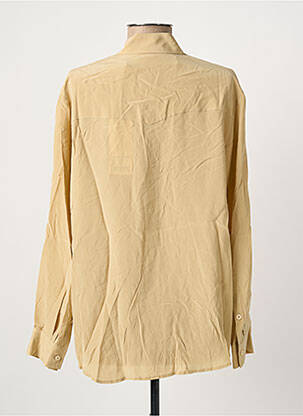 Chemisier tissage crêpe manches longues beige MARGAUX LONNBERG femme