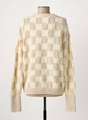 Pull stretch manches longues beige ROSEANNA femme