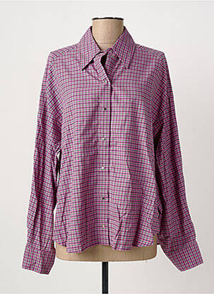 Chemisier coupe droite manches longues violet ROSEANNA femme