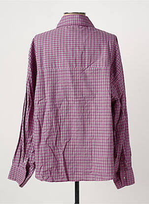 Chemisier coupe droite manches longues violet ROSEANNA femme